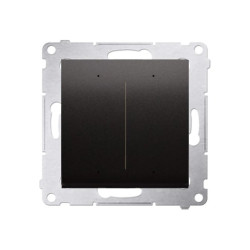 Simon 54 GO Sterownik przyciskowy oświetleniowy 2 wyjścia 5A sterowany smartfonem WiFi 230V (moduł) antracyt DEW2W.01/48
