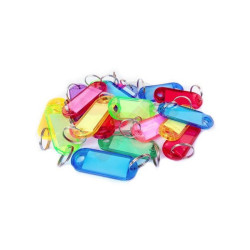 Zawieszka do kluczy, brelok z etykietą (mix kolorów)