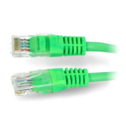 Przewód sieciowy Ethernet Patchcord UTP 5e 1,5m - zielony