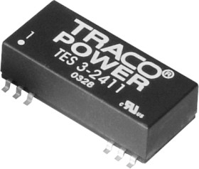 DC converter, 9-18 VDC, 2.3 W, 1 output, 3.3 VDC, 75 % efficiency, TES 3-1210