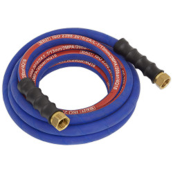 Sealey AH5R/12 Air Hose 5m x Ø13mm with 1/2"BSP Unions Extra-Heavy-Duty