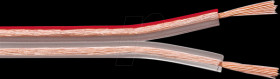 15133 Loudspeaker cable 2x2,5mm², 100 m transparent CU