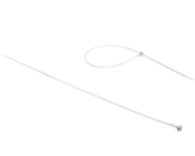 Opaska kablowa 290x3,5 biała 2-LOCK zęby stalowe BMTB2936 /100szt./