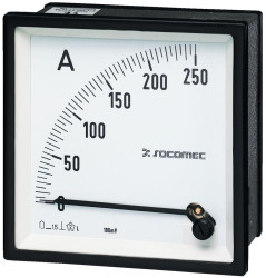 Analogowy miernik panelowy 192E DC wysokość wycięcia: 48 mm 100 A Socomec 48 mm