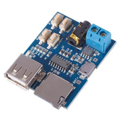 MP3 Player Module with 2W Amplifier, TF Card & U disk Reader and USB - Arduino