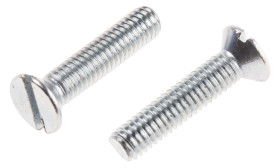 Śruby maszynowe M3.5 łeb z łbem stożkowym Stalowe długość 16.0mm skok 0.60mm