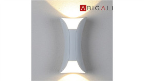 Abigali Kinkiet White Ip65 2X5w Barwa Biała Ciepła, Abigali-Kmw2x5ww