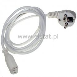 Kabel sieciowy komputerowy 1m prosty BIAŁY