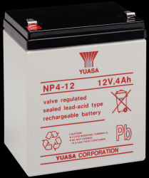NP4-12 YUASA AGM battery, 4 Ah, 12 V