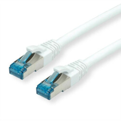 VALUE Patchkabel Kat.6A (klasa EA) S/FTP (PiMF), LSOH, wit, 7 m