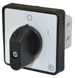 Łącznik krzywkowy pulpitowy z płytą czołową i tabliczką, uszczelniony, 10A, 0-1, 1p T0-Ł S10JDG1101 A6