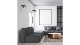 Minimalistyczny Kinkiet Ledowy Nad Lustro Isla Barwa Ciepła Czarny Gs-Lwb-20W...