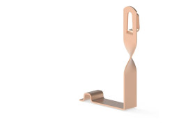 Uchwyt pod dachówkę L-150mm miedziany z zamkiem skręcony BRAAS 11.5 CU /91105603/