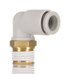 Złączka pneumatyczna R 1/8 męskie Wciskane 6 mm SMC Adapter gwintowany kolankowy R 1/8 męskie