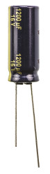 Kondensator 1200μF 16V dc Radialny, Otwór przelotowy Panasonic roztaw: 5mm 10 (Dia.) x 25mm