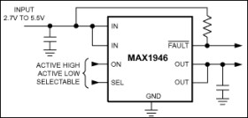 Single USB Switch with Autoreset and Fault Blanking in Tiny TDFN