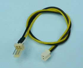 KABEL 3-PIN M->2-PIN F FAN ADAPTER
