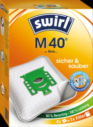 1704040 Vacuum cleaner bag 4 swirl® MicroPor® Plus M 40