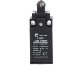 Łącznik krańcowy 1Z 1R tworzywo popychacz z rolką LK212