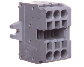 Listwa zaciskowa kompaktowa 2-przewodowa 2,5mm2 3-torowa z mocowaniem śrubowym szara 869-103 /100szt./