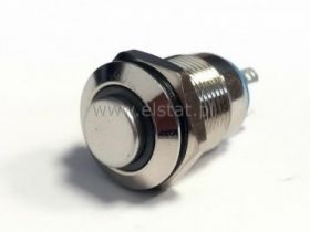 Przycisk wandal; chwil. wyst.12mm biały