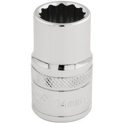 Draper Expert 33125 1/2&quot; Sq. Dr. Hi-Torq&#xAE; 12 Point Socket (14mm)