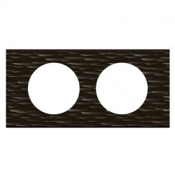 CELIANE Ramka czarna żłobkowana 2-poziomowa 069022