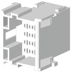 Złącze samochodowe 15-pinowe TE Connectivity 3-rzędowe Męski Timer Montaż na panelu Połączenie zagniatane Złącze