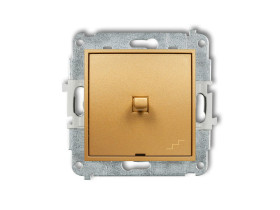 MINI Wyłącznik schodowy w stylu amerykańskim złoty 29MWPUS-3 KARLIK