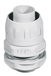 Dławnica kablowa szara do rur karbowanych PG13,5 ECGX14-13