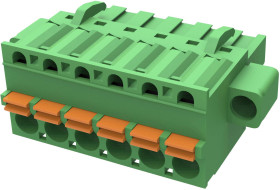 Degson Obudowa złącza pin męskiego na kabel Ilość pinów 9 Wymiary siatki: 5.08 mm 2EDGKDFM-5.08-09P-14-00A(H) 1 szt.