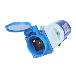 Adapter CEE wtyk na gniazdo 230V 6A IP44 przejście do kamper