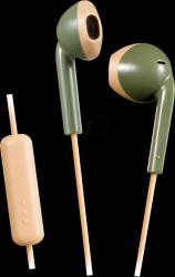 HA-F19M-GC-E Retro Earbuds, Hands-Free Function, Khaki/Beige