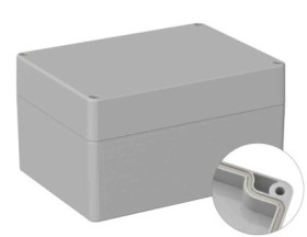 Obudowa ogólnego użytku ekranowana Szary IP66 Silikon, 120 x 160 x 90mm, RS PRO 5U3