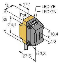 Czujnik światłowodowy Turck QS18VP6FP W/30 3076158 1 szt.