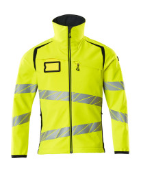 Softshell Jacket hi-vis yellow/dark nav