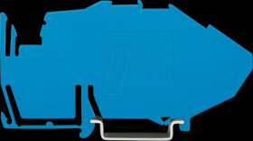 782-321 Busbar support, snap-on to TS 35, 1.5 mm thick, blue