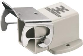 Surface mount housing, size A7, plastic, PG11, angled, cross bow locking, IP65, 1652440000