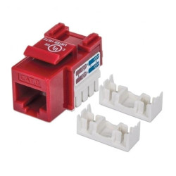 Moduł Keystone RJ45 UTP Cat6 Czerwony 210614