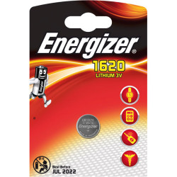 Energizer E300163800 CR1620 Lithium Coin Cell