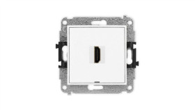 Mini Mechanizm Gniazda Pojedynczego Hdmi 2.1, 8K, Bez Pola Opisowego Biały...