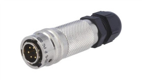Pt06a1006ppg23 Złącze Okrągłe Wtyk Na Przewód 6Pin Męski Z Dławnicą 600V