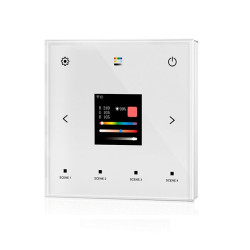 Dotykowy panel DALI master sterowanie Wi-Fi / RF 2.4GHz 230VAC biały