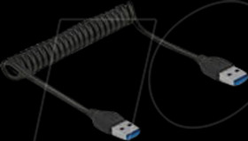 85348 USB 3.0 Coiled Cable Type-A male to Type-A male