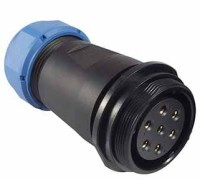 SPP2911-7GZ Gniazdo 7 pin na kabel (13-16mm) okrągły, zakręcany, wodoodporny - gwint zewnętrzny (25A)