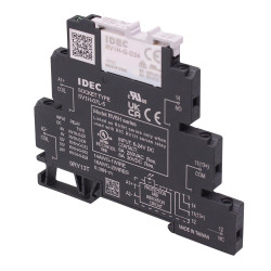 RV8H-L-D24 DIN Mount 24VDC 8mm Slim Interface Relay Screw Terminals SPDT IDEC