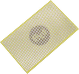 Circuit board, 100 x 160 mm, pitch 2.5 mm, single sided, FR4 epoxy, Cu 35 µm, BYB-3-11H6010