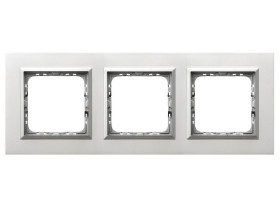 SONATA PRESTIGE Ramka 3 potrójna aluminium 4 mm aluminium + ramka srebrna R-3RAC/35/38 OSPEL