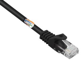 kabel LAN Renkforce RF-5047432, 1 szt., RJ45, CAT 5e, U/UTP, 2.00 m, czarny