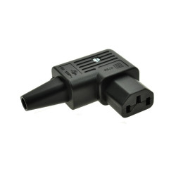 Gniazdo AC IEC C13 zasil.komp.na kabel kątowe / PC-114